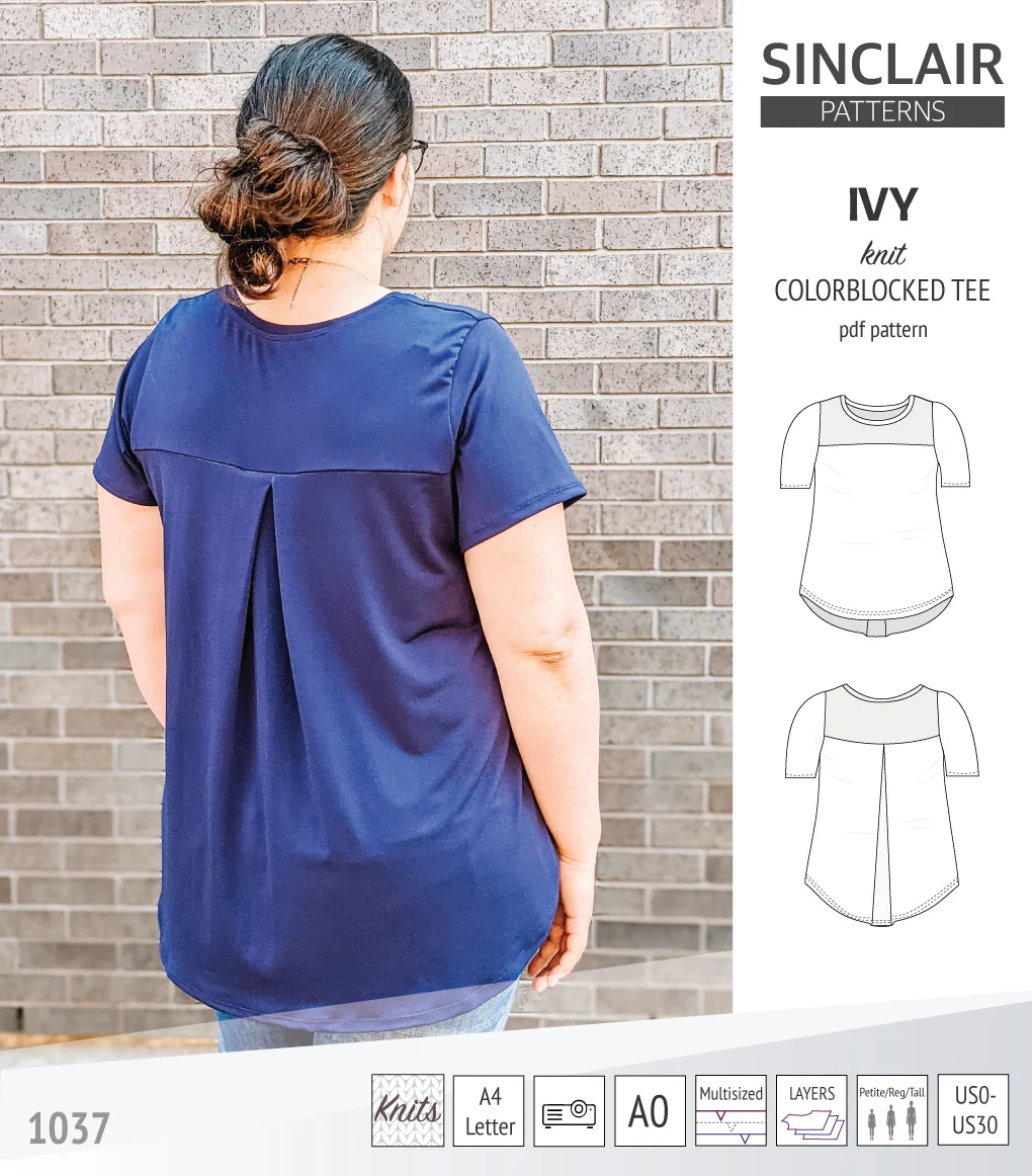Ivy knit colorblocked tee  (PDF) - Image 21