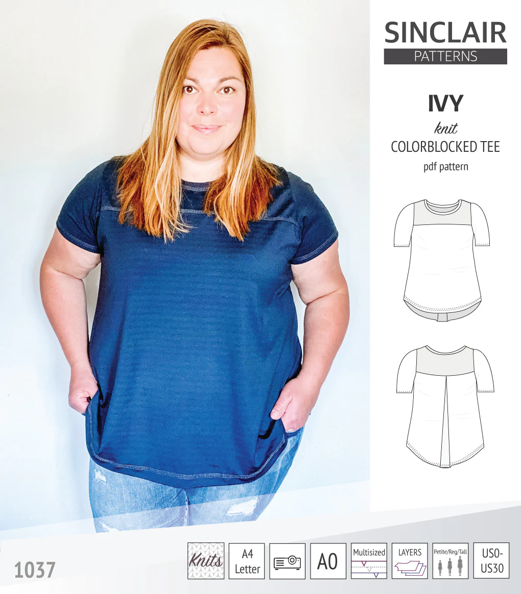 Ivy knit colorblocked tee  (PDF) - Image 22