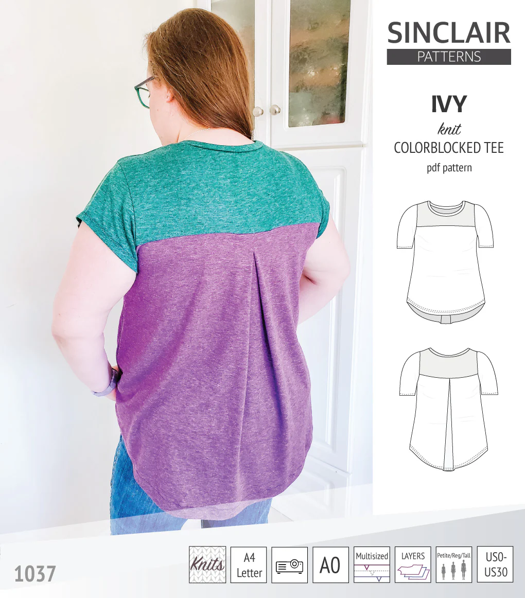 Ivy knit colorblocked tee  (PDF) - Image 24
