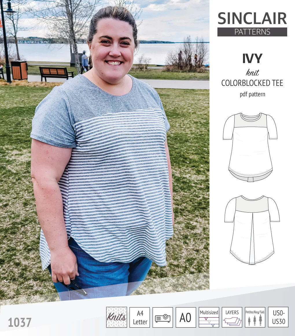 Ivy knit colorblocked tee  (PDF) - Image 31