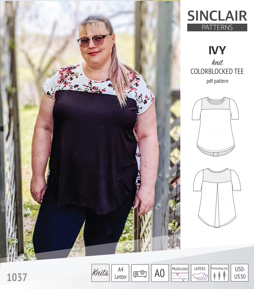 Ivy knit colorblocked tee  (PDF) - Image 34