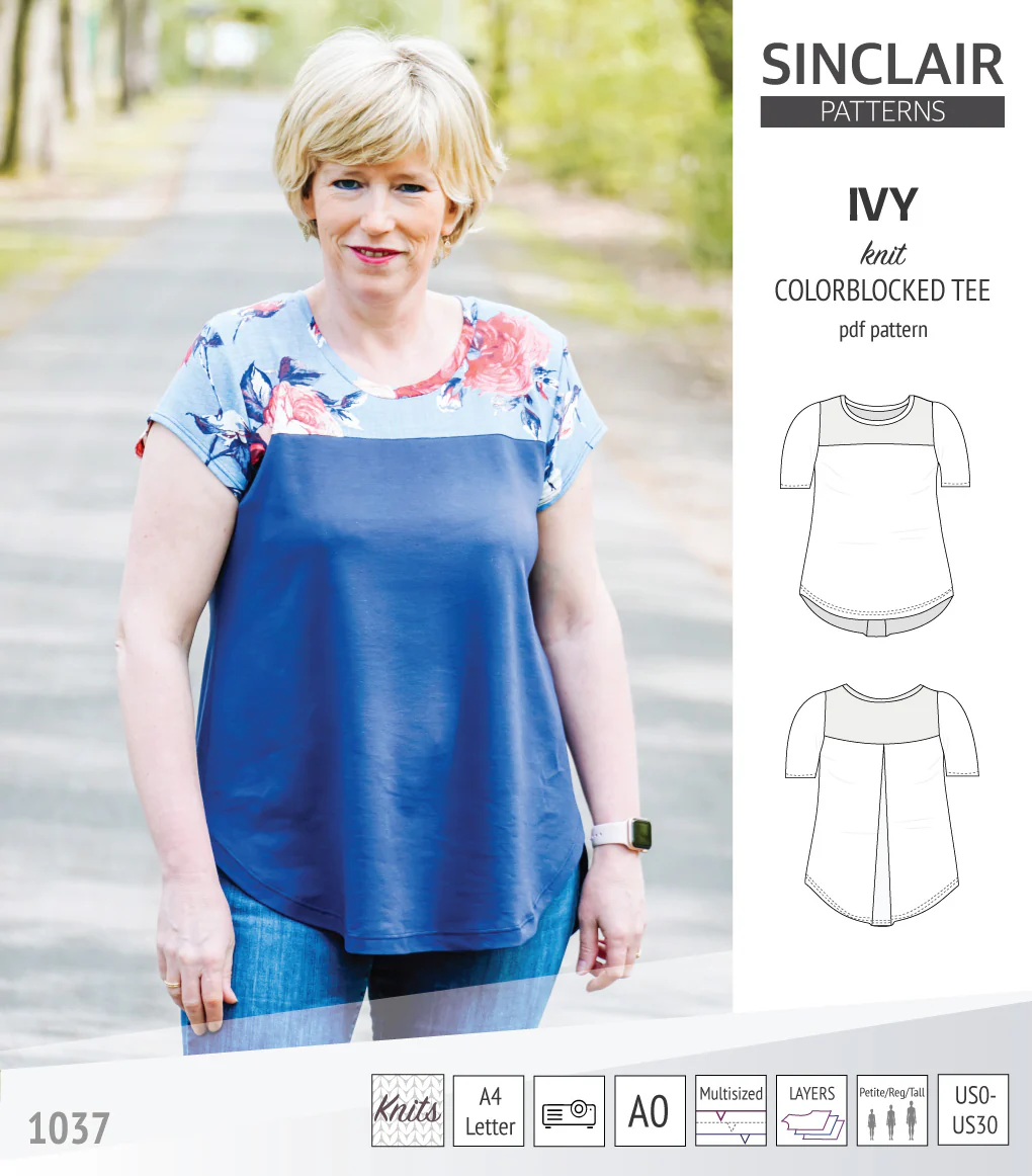 Ivy knit colorblocked tee  (PDF) - Image 37