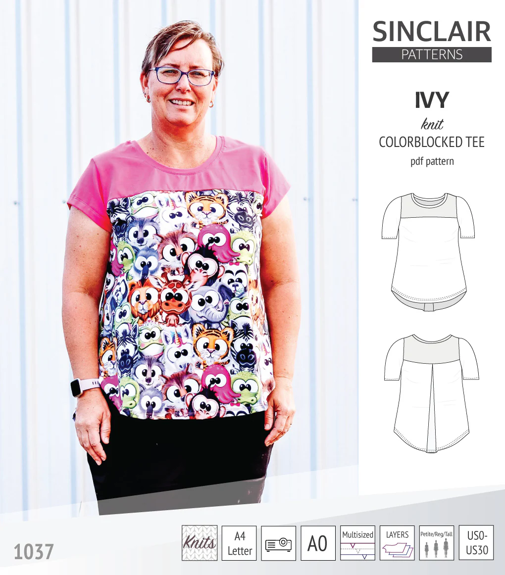 Ivy knit colorblocked tee  (PDF) - Image 38