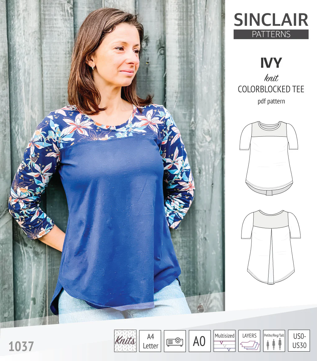 Ivy knit colorblocked tee  (PDF) - Image 39