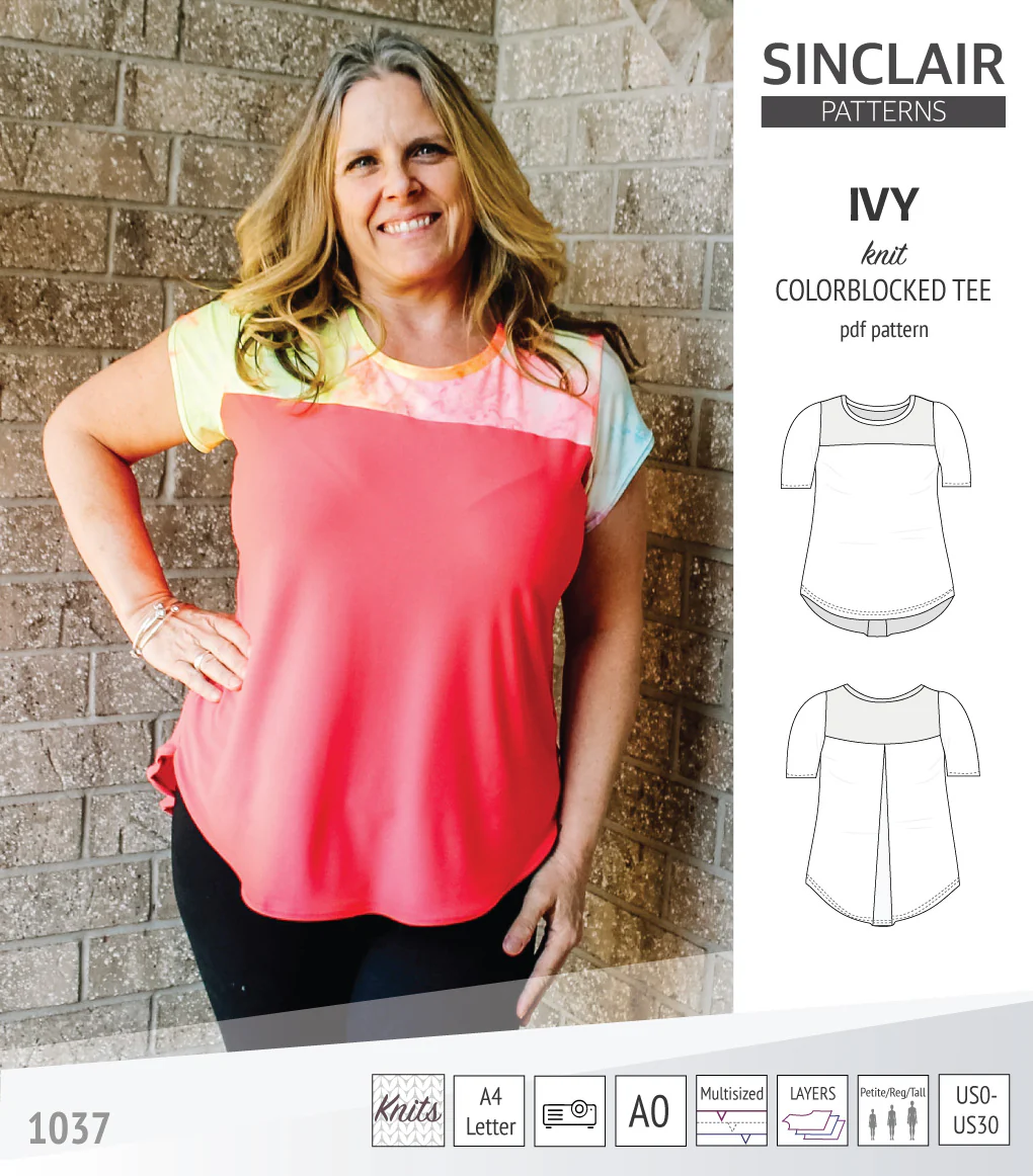 Ivy knit colorblocked tee  (PDF) - Image 40
