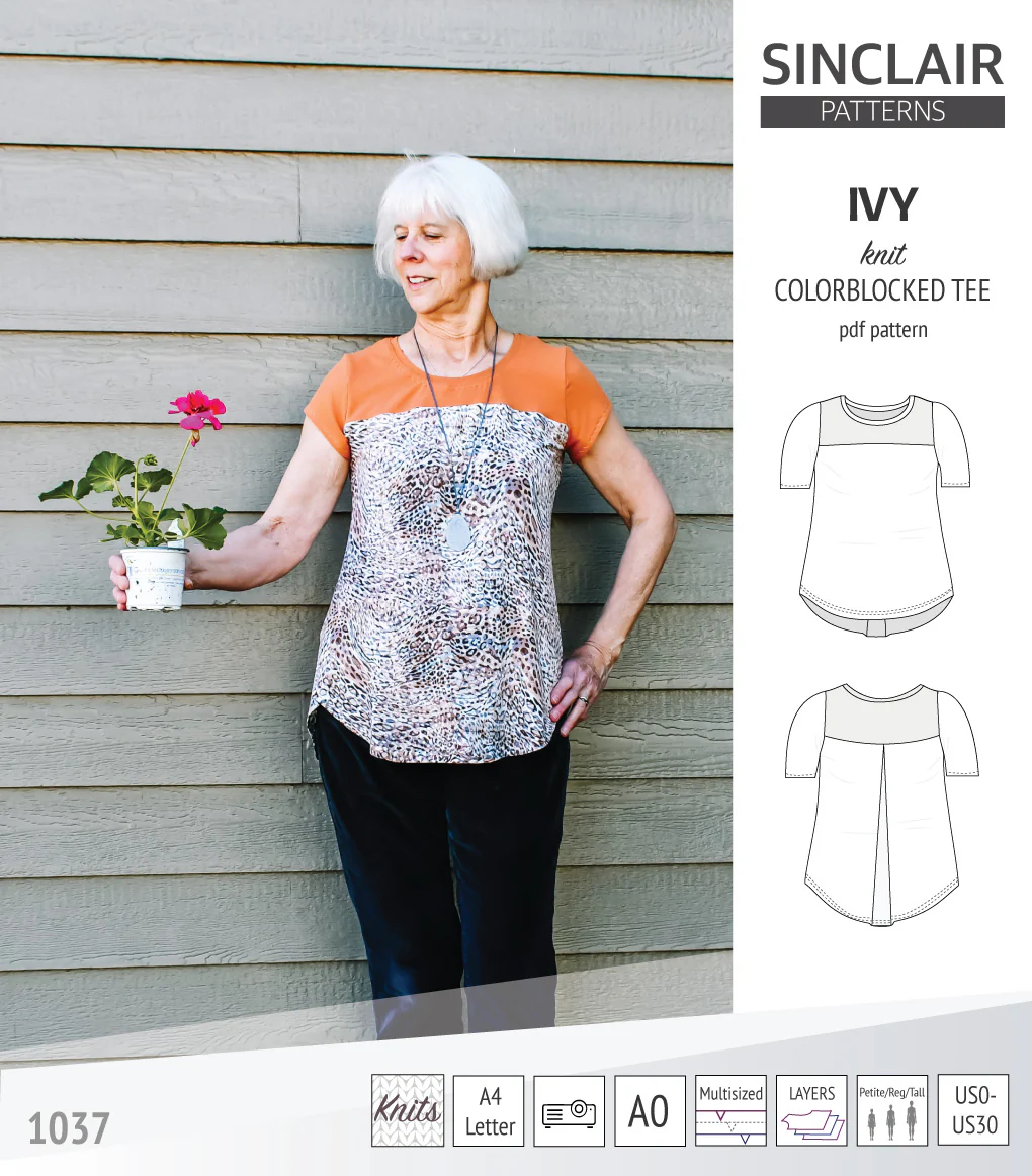 Ivy knit colorblocked tee  (PDF) - Image 42