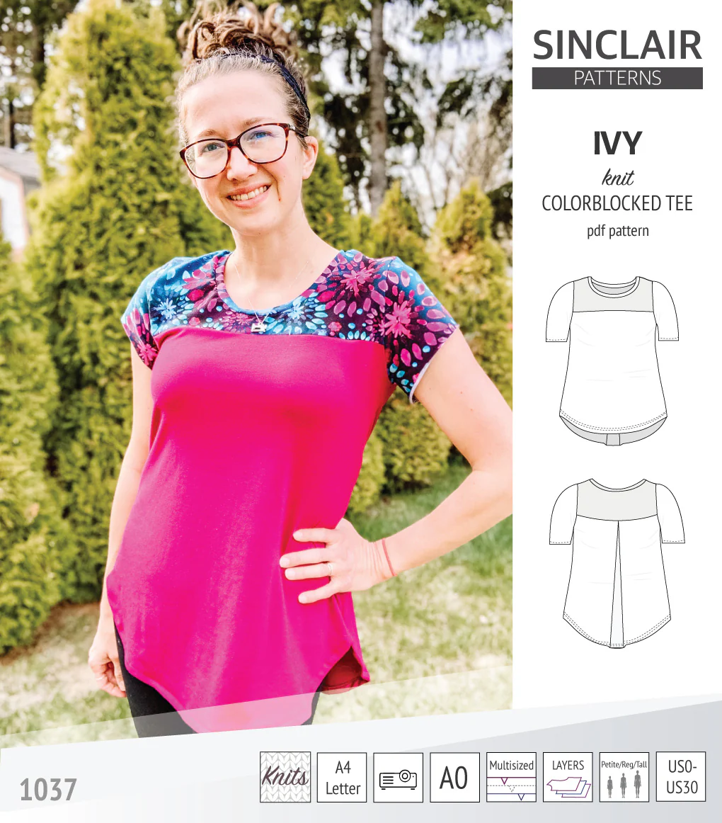 Ivy knit colorblocked tee  (PDF) - Image 44