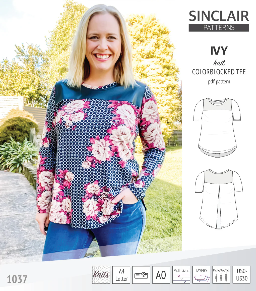 Ivy knit colorblocked tee  (PDF) - Image 45