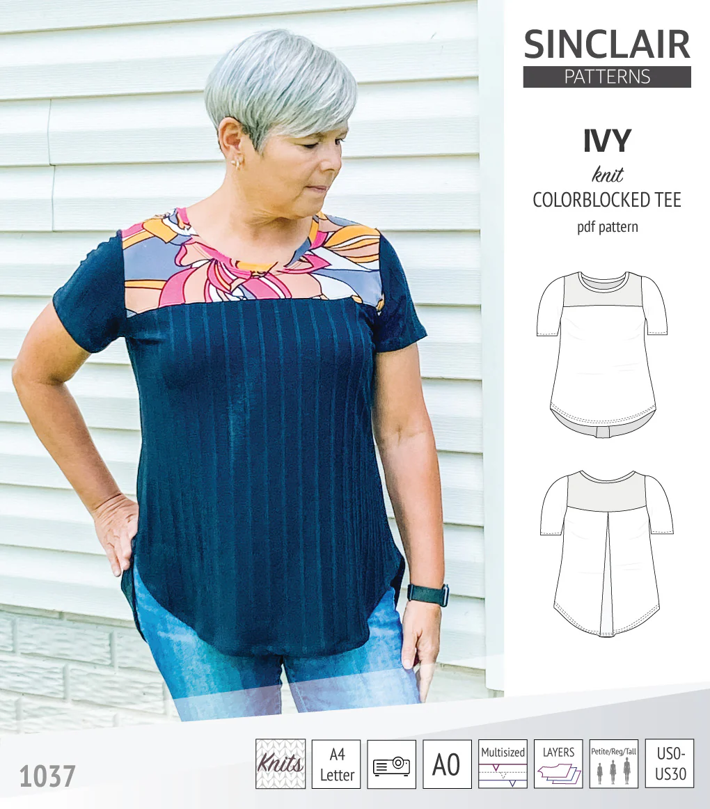 Ivy knit colorblocked tee  (PDF) - Image 46