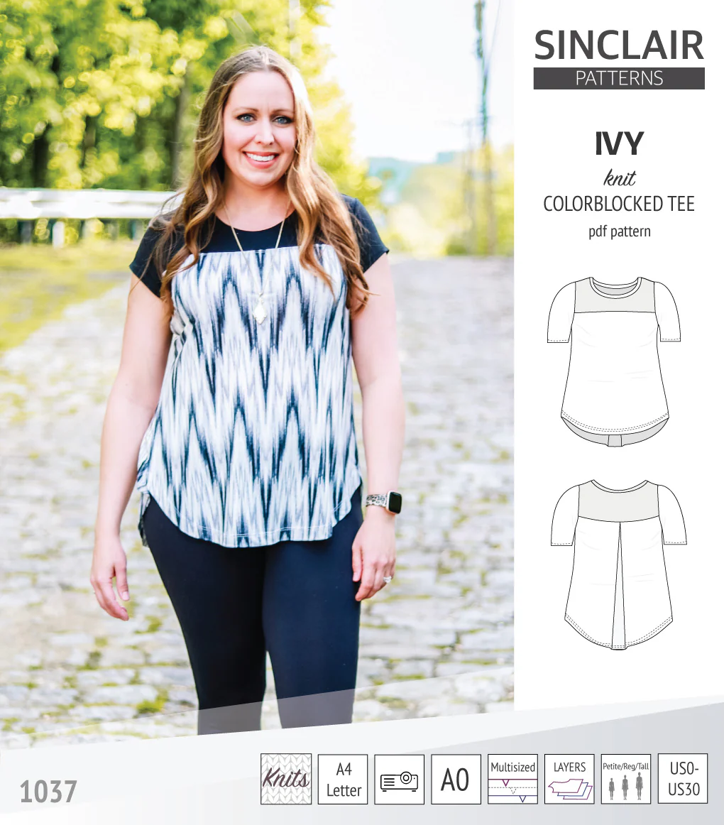 Ivy knit colorblocked tee  (PDF) - Image 47