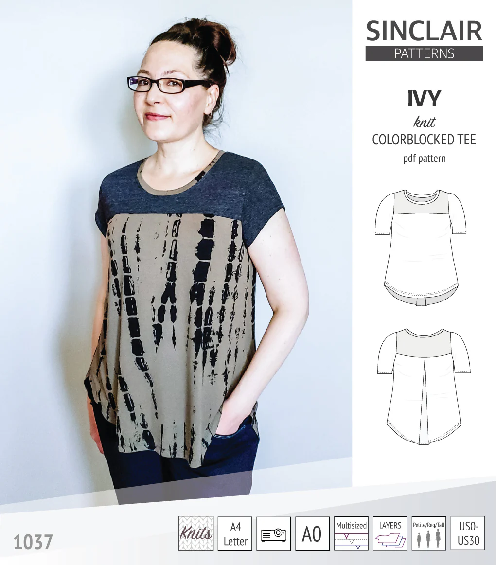 Ivy knit colorblocked tee  (PDF) - Image 48