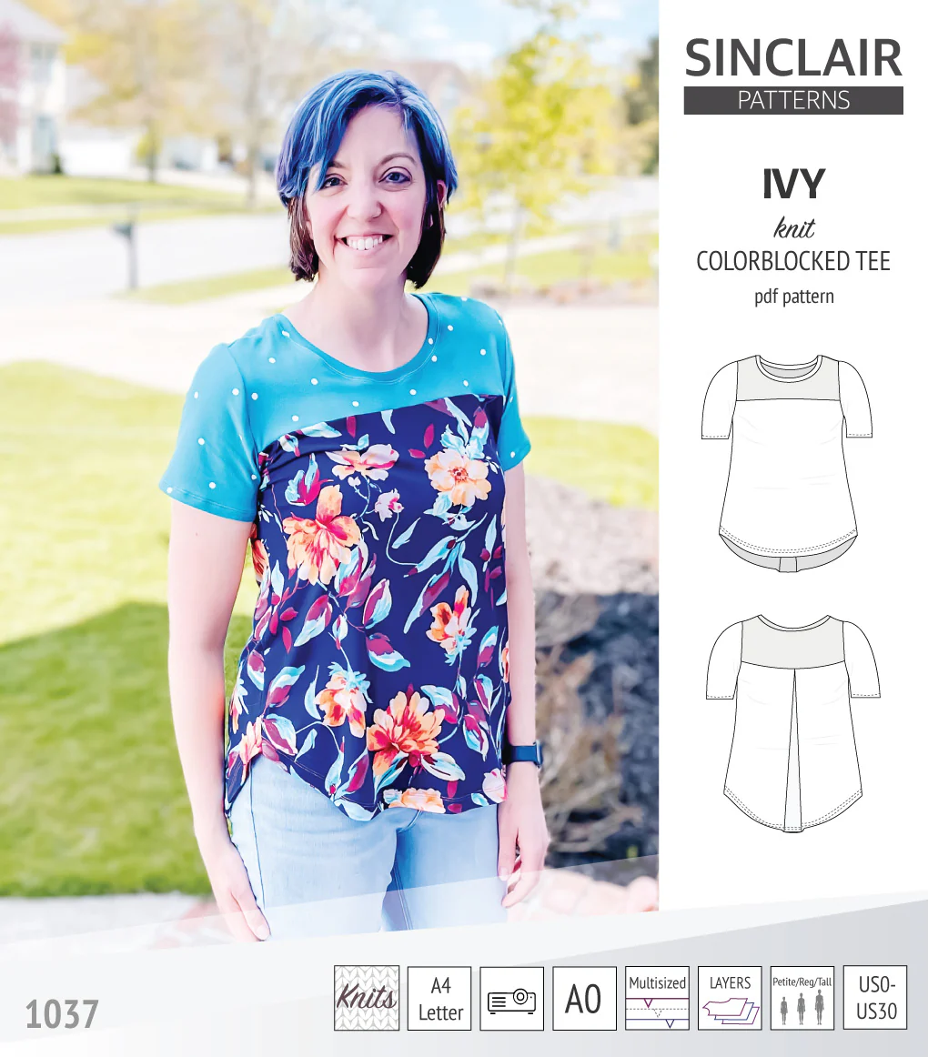 Ivy knit colorblocked tee  (PDF) - Image 50