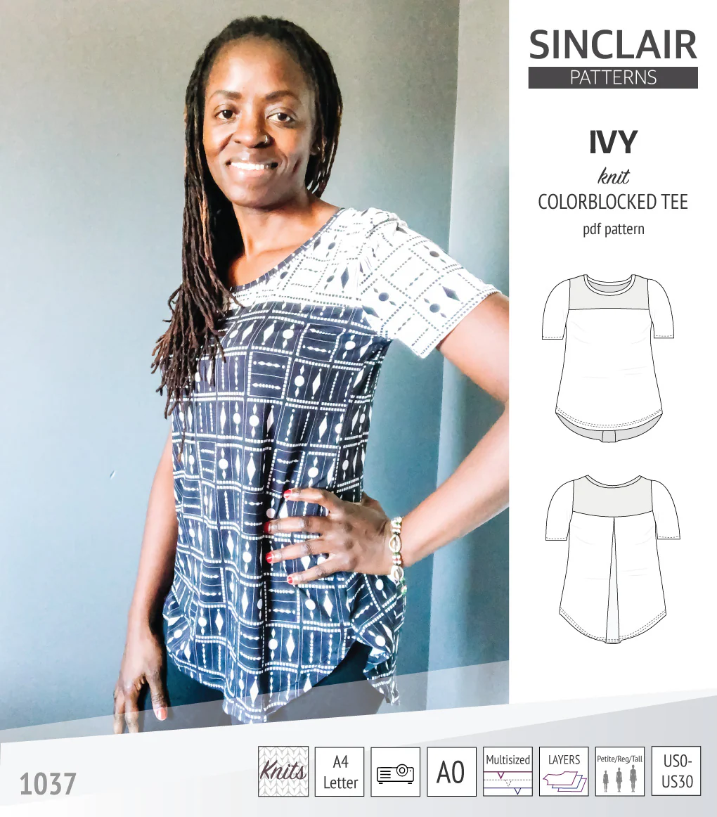 Ivy knit colorblocked tee  (PDF) - Image 51