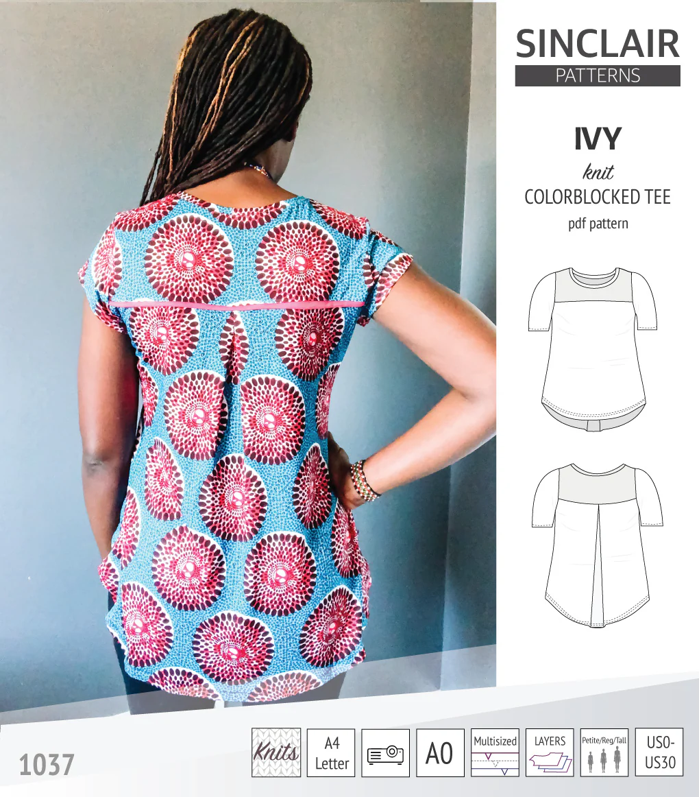 Ivy knit colorblocked tee  (PDF) - Image 9