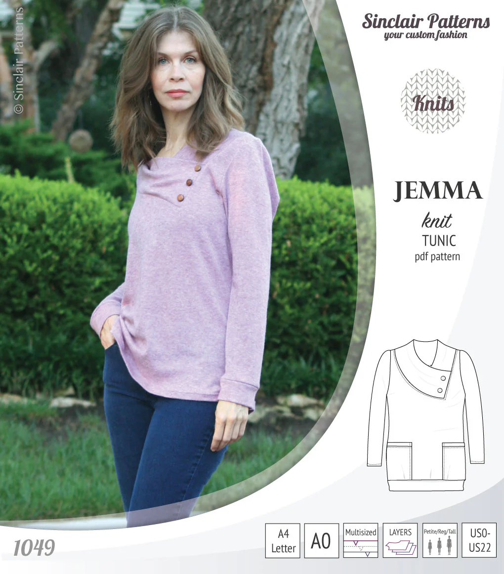 Jemma knit tunic with pockets (PDF) - Image 11