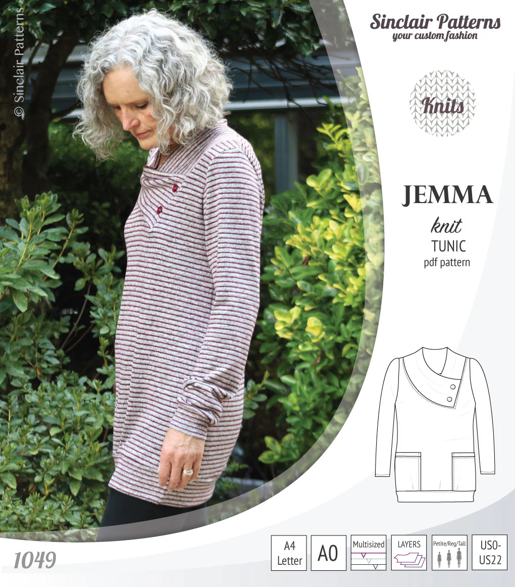 Jemma knit tunic with pockets (PDF) - Image 12