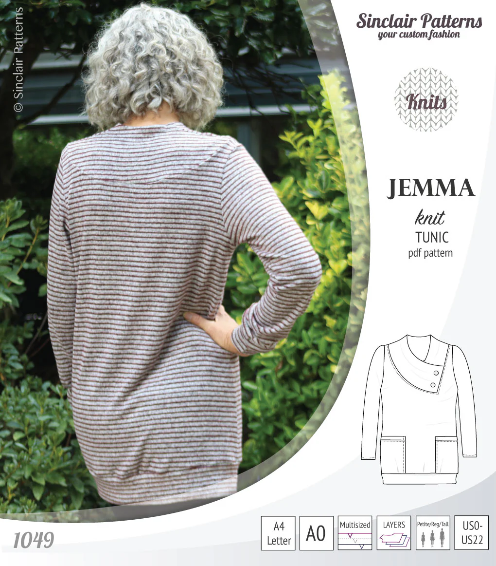 Jemma knit tunic with pockets (PDF) - Image 13