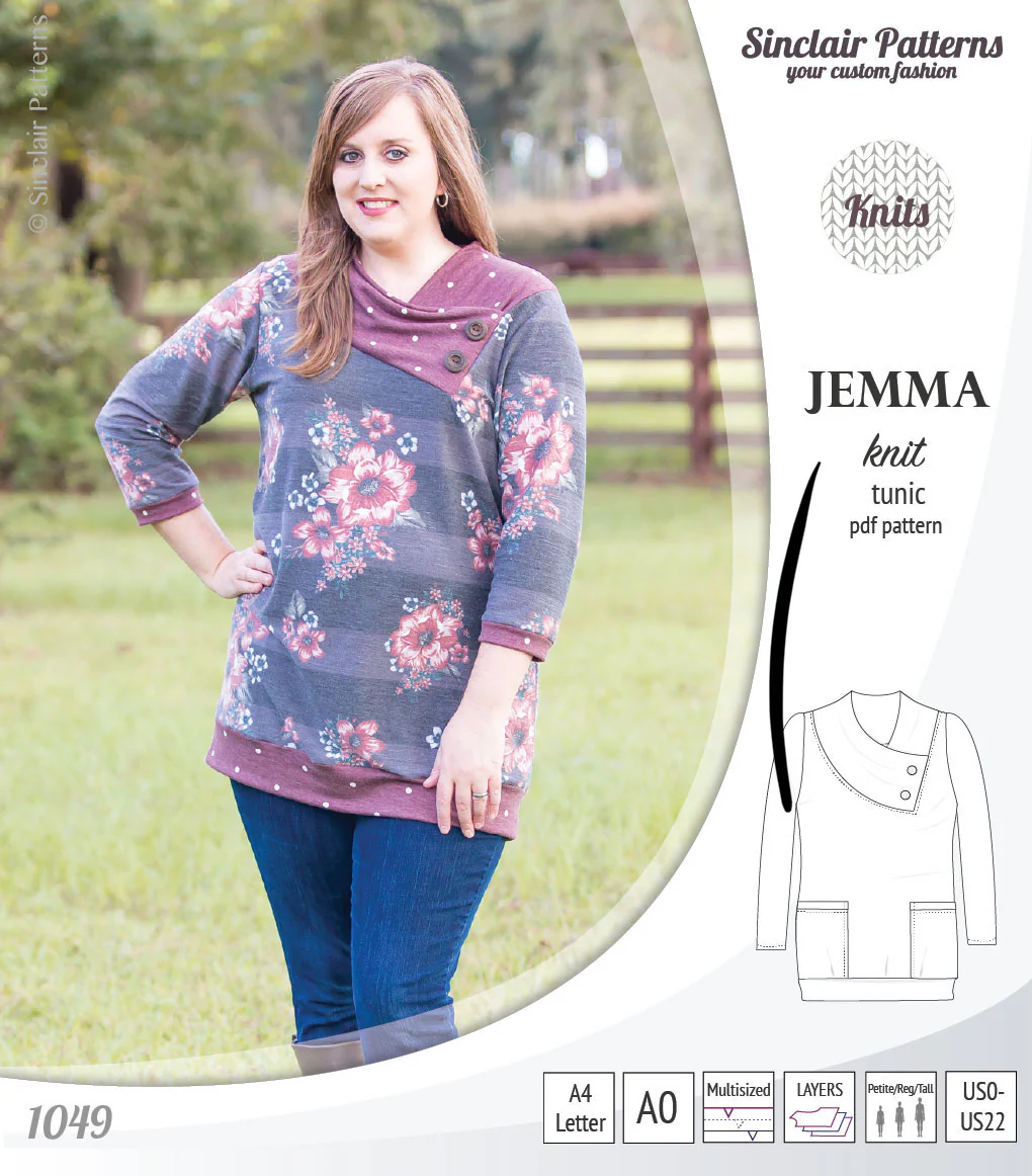 Jemma knit tunic with pockets (PDF) - Image 14