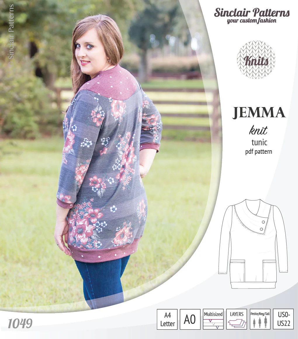 Jemma knit tunic with pockets (PDF) - Image 15