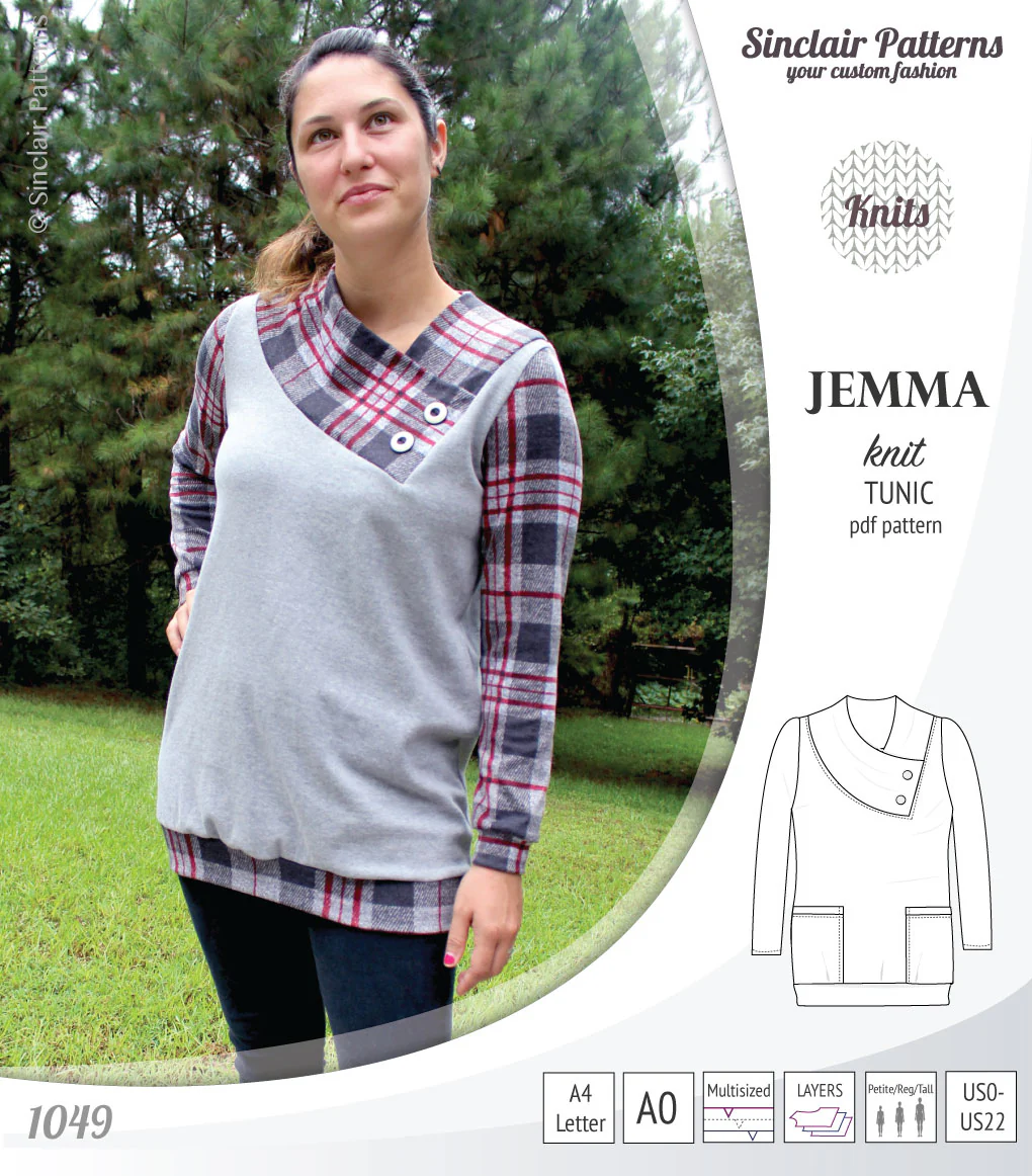 Jemma knit tunic with pockets (PDF) - Image 16