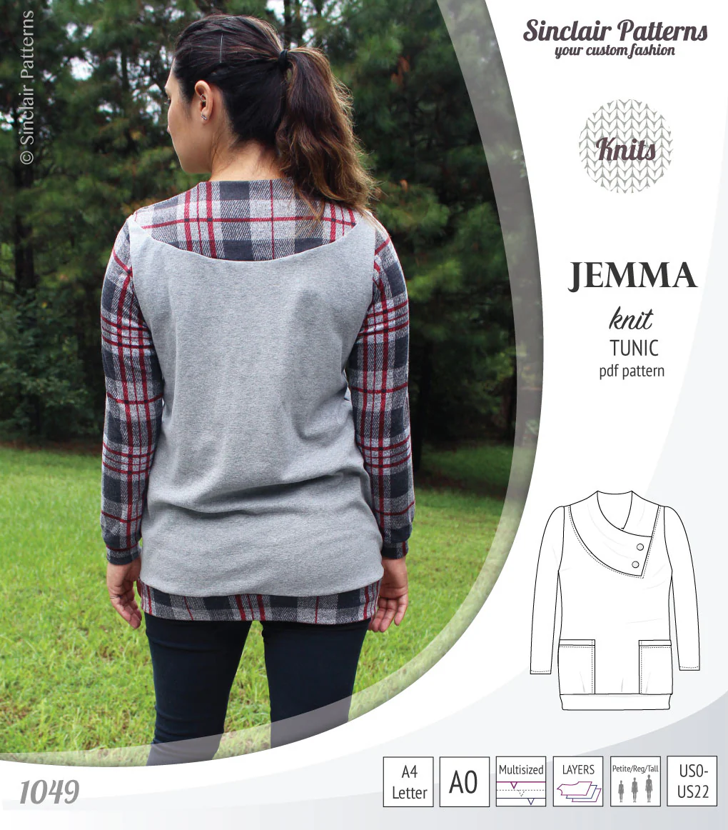 Jemma knit tunic with pockets (PDF) - Image 17