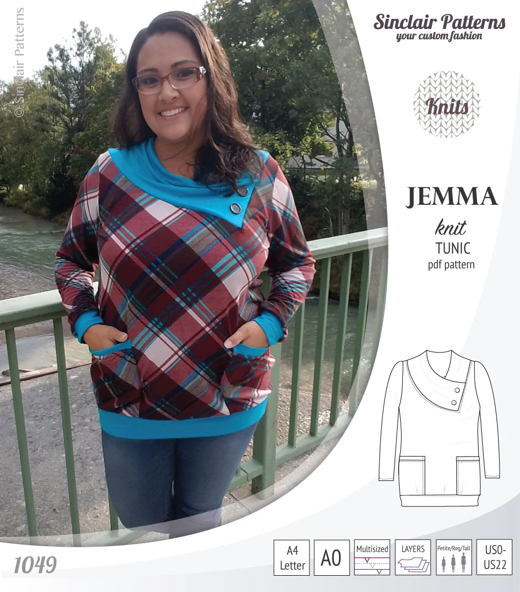 Jemma knit tunic with pockets (PDF) - Image 18
