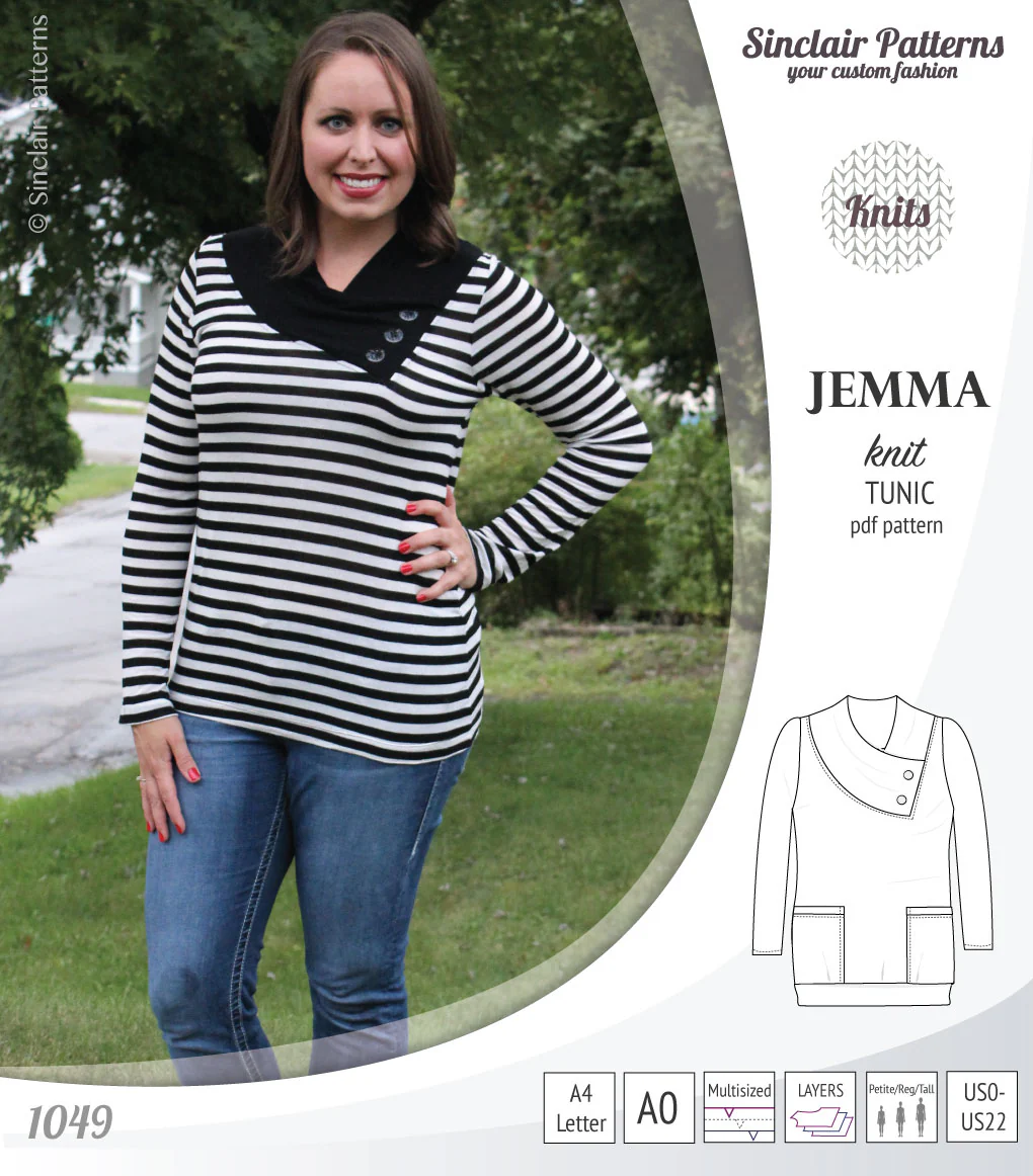 Jemma knit tunic with pockets (PDF) - Image 19