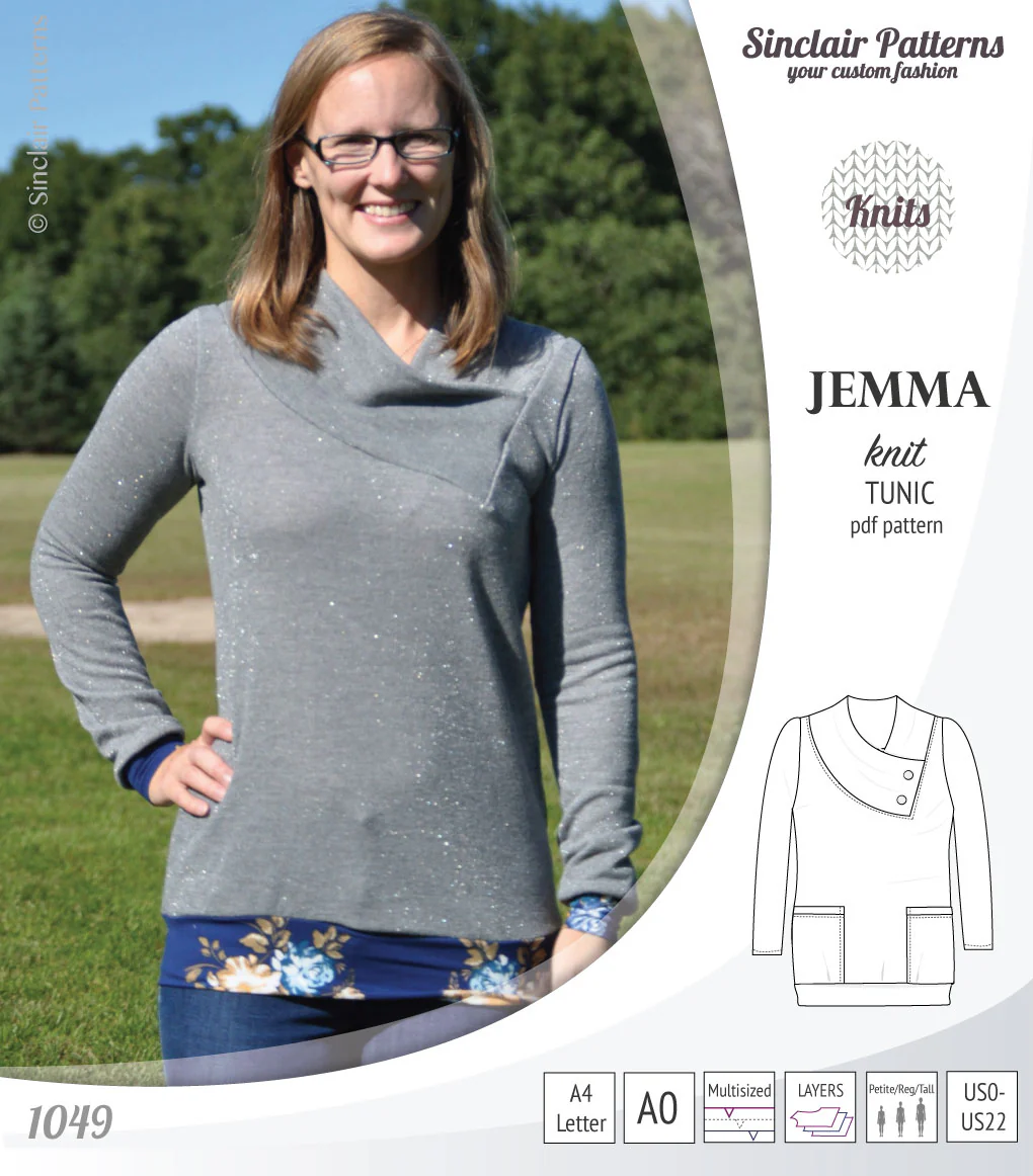 Jemma knit tunic with pockets (PDF) - Image 20