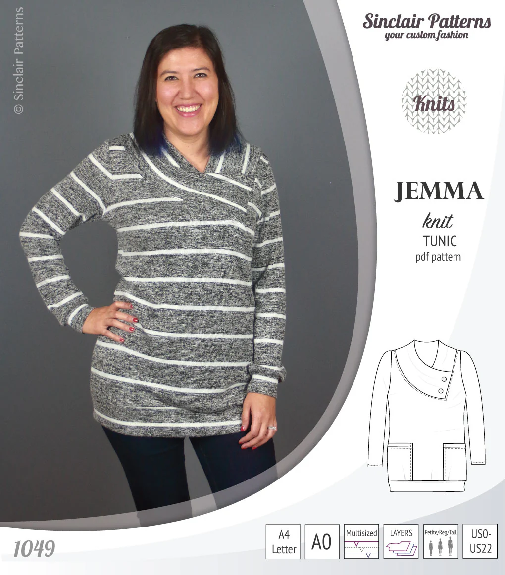Jemma knit tunic with pockets (PDF) - Image 21