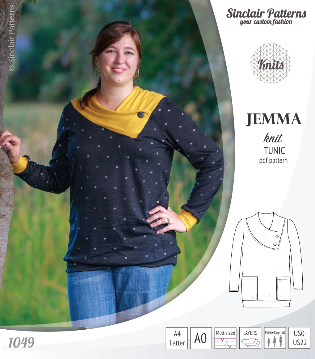 Jemma knit tunic with pockets (PDF) - Image 22