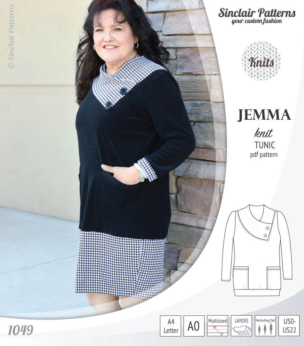 Jemma knit tunic with pockets (PDF) - Image 23