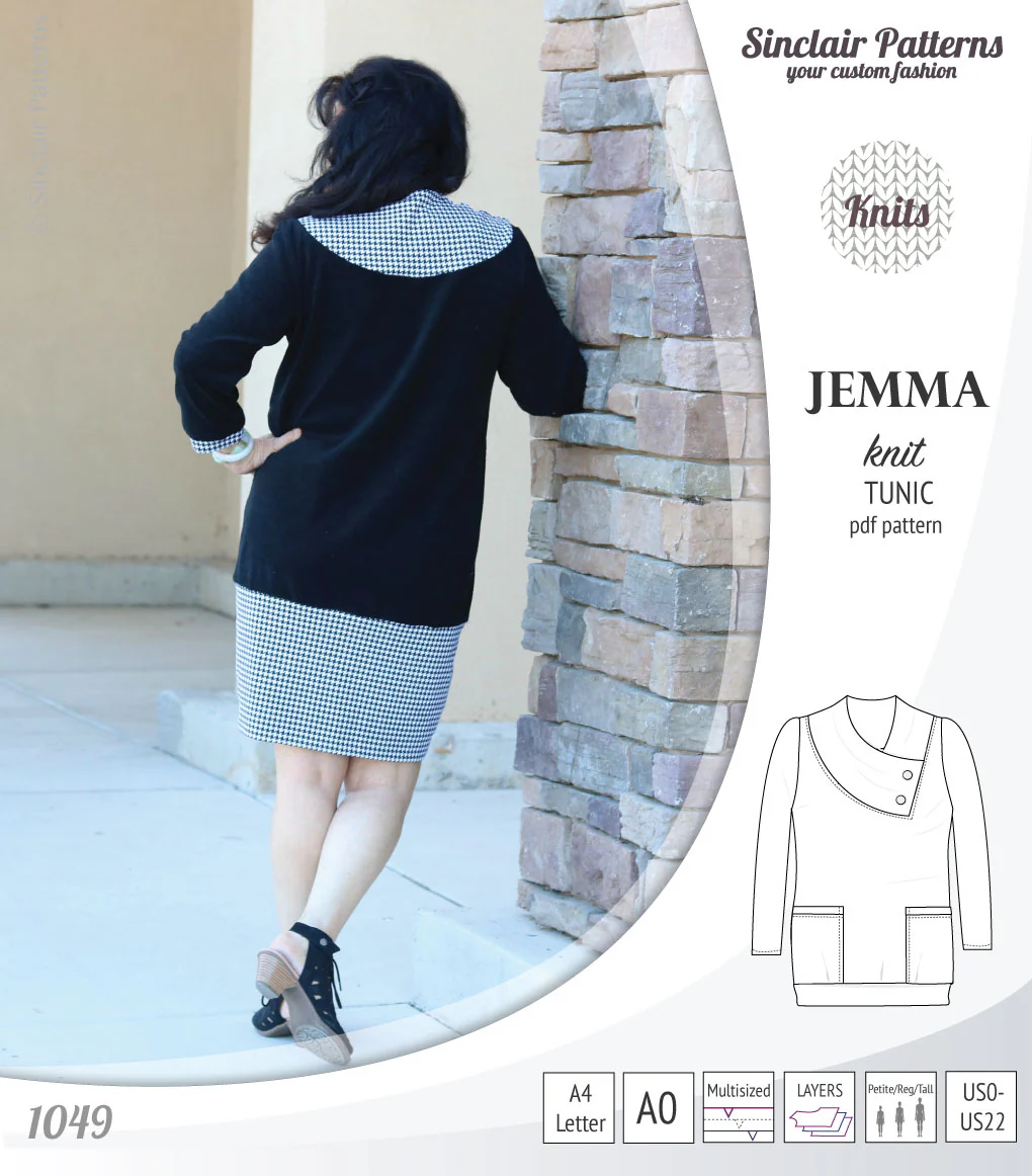 Jemma knit tunic with pockets (PDF) - Image 24