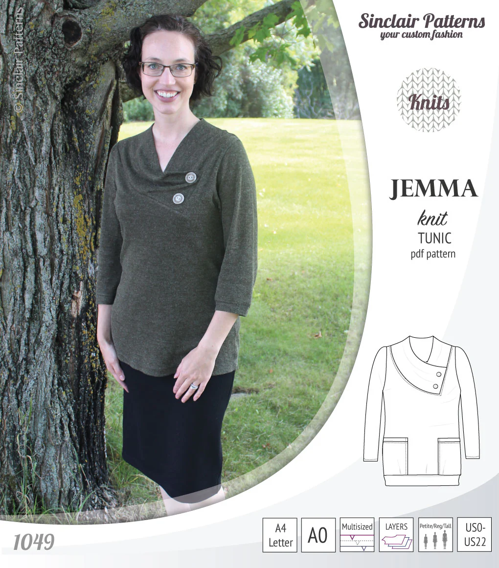 Jemma knit tunic with pockets (PDF) - Image 25