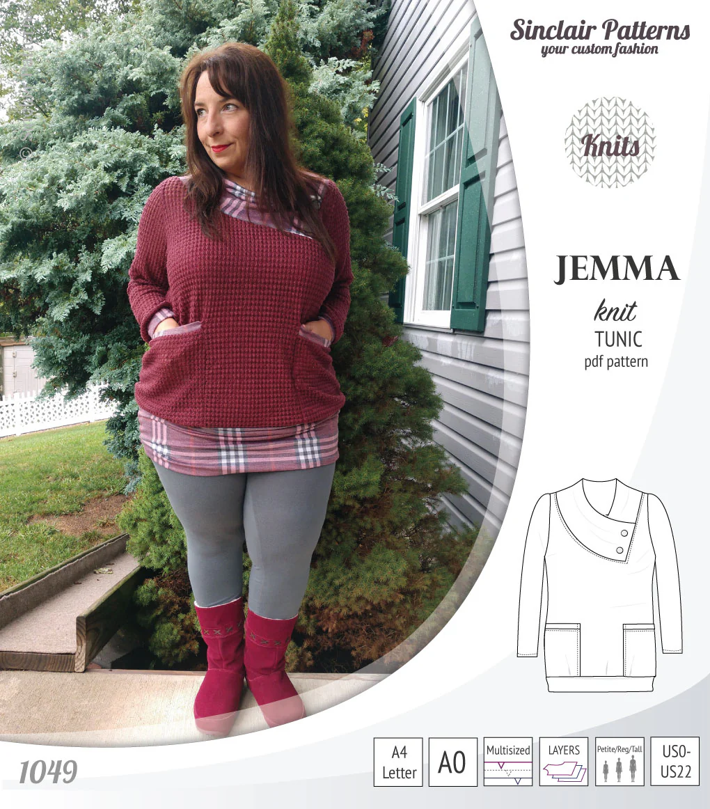 Jemma knit tunic with pockets (PDF) - Image 26
