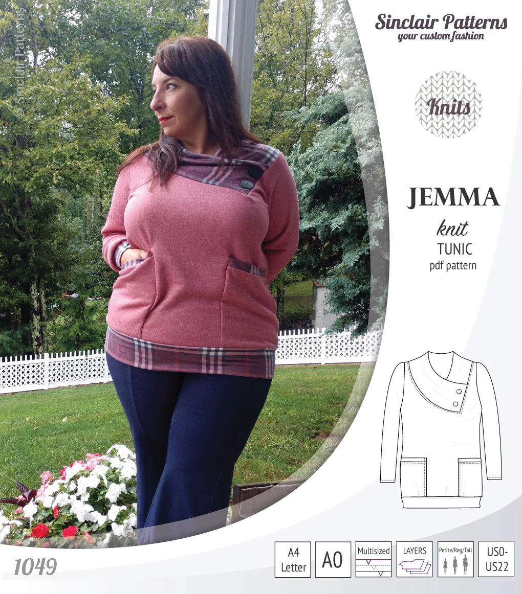 Jemma knit tunic with pockets (PDF) - Image 27