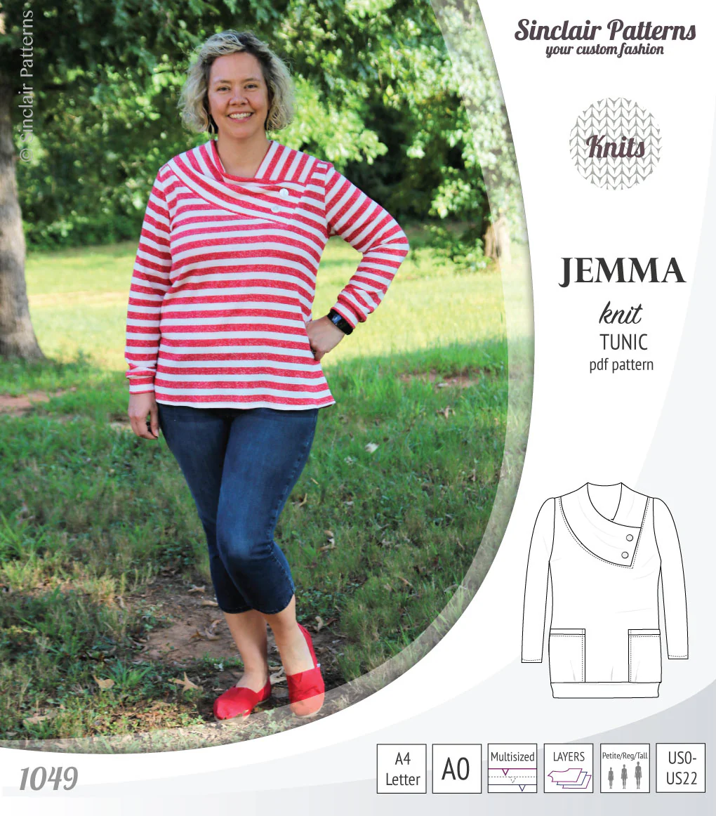Jemma knit tunic with pockets (PDF) - Image 28