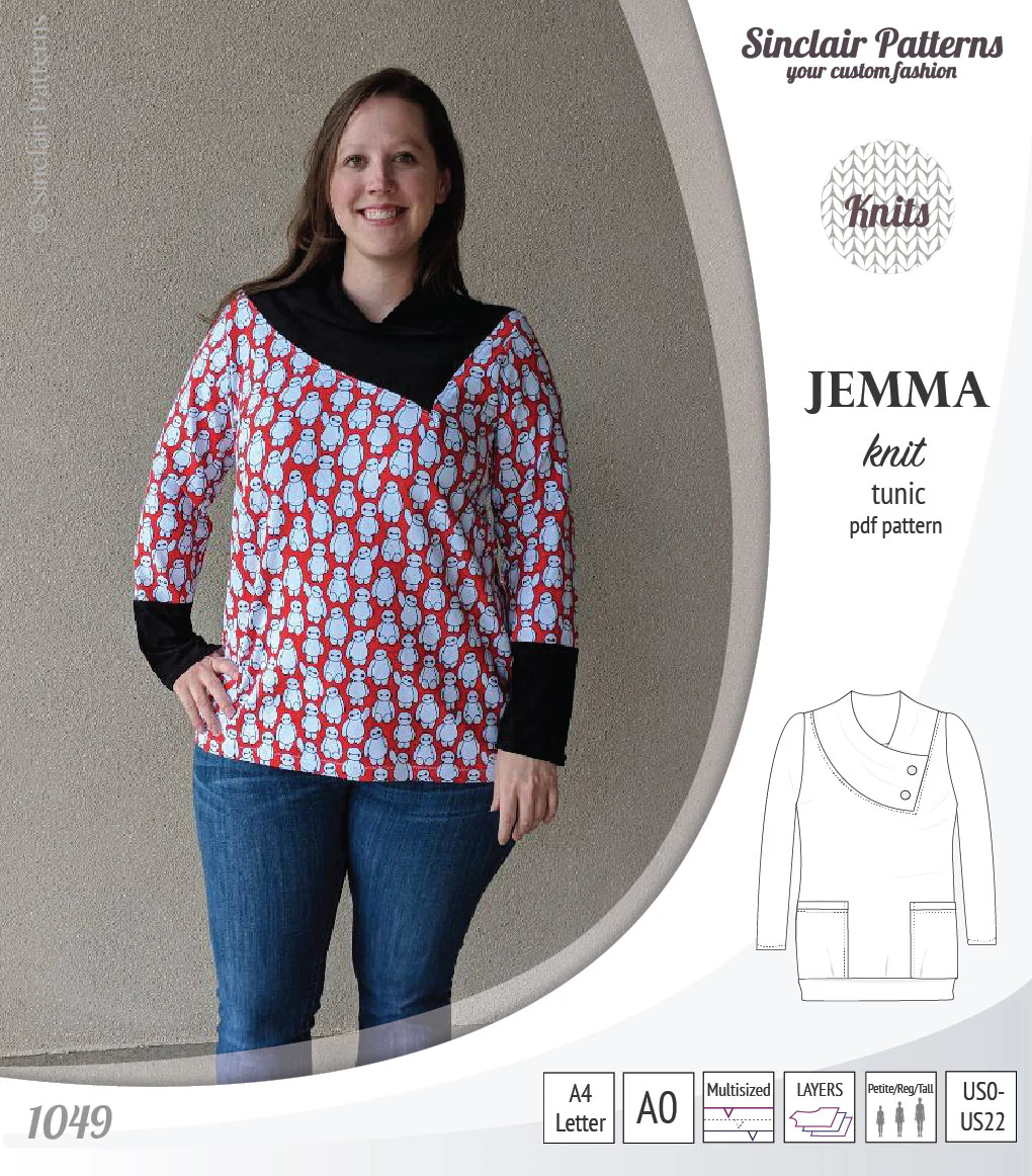 Jemma knit tunic with pockets (PDF) - Image 30