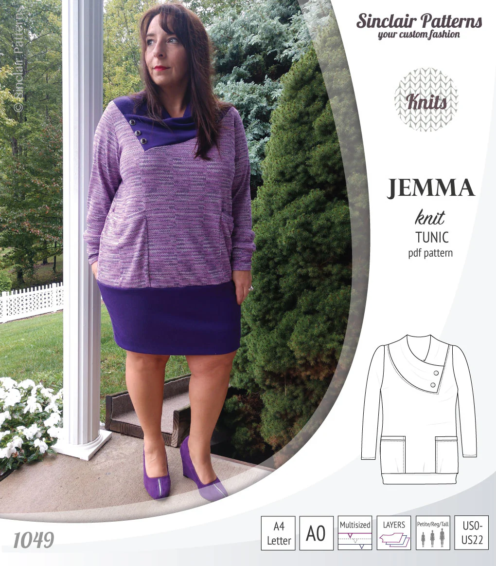 Jemma knit tunic with pockets (PDF) - Image 31