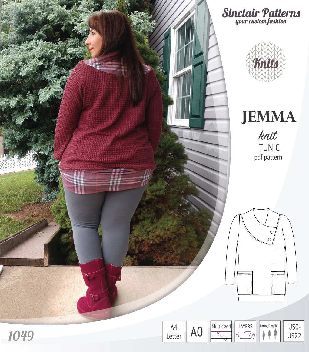 Jemma knit tunic with pockets (PDF) - Image 33
