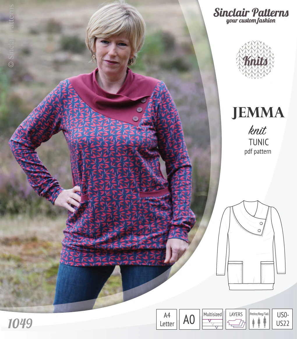 Jemma knit tunic with pockets (PDF) - Image 34