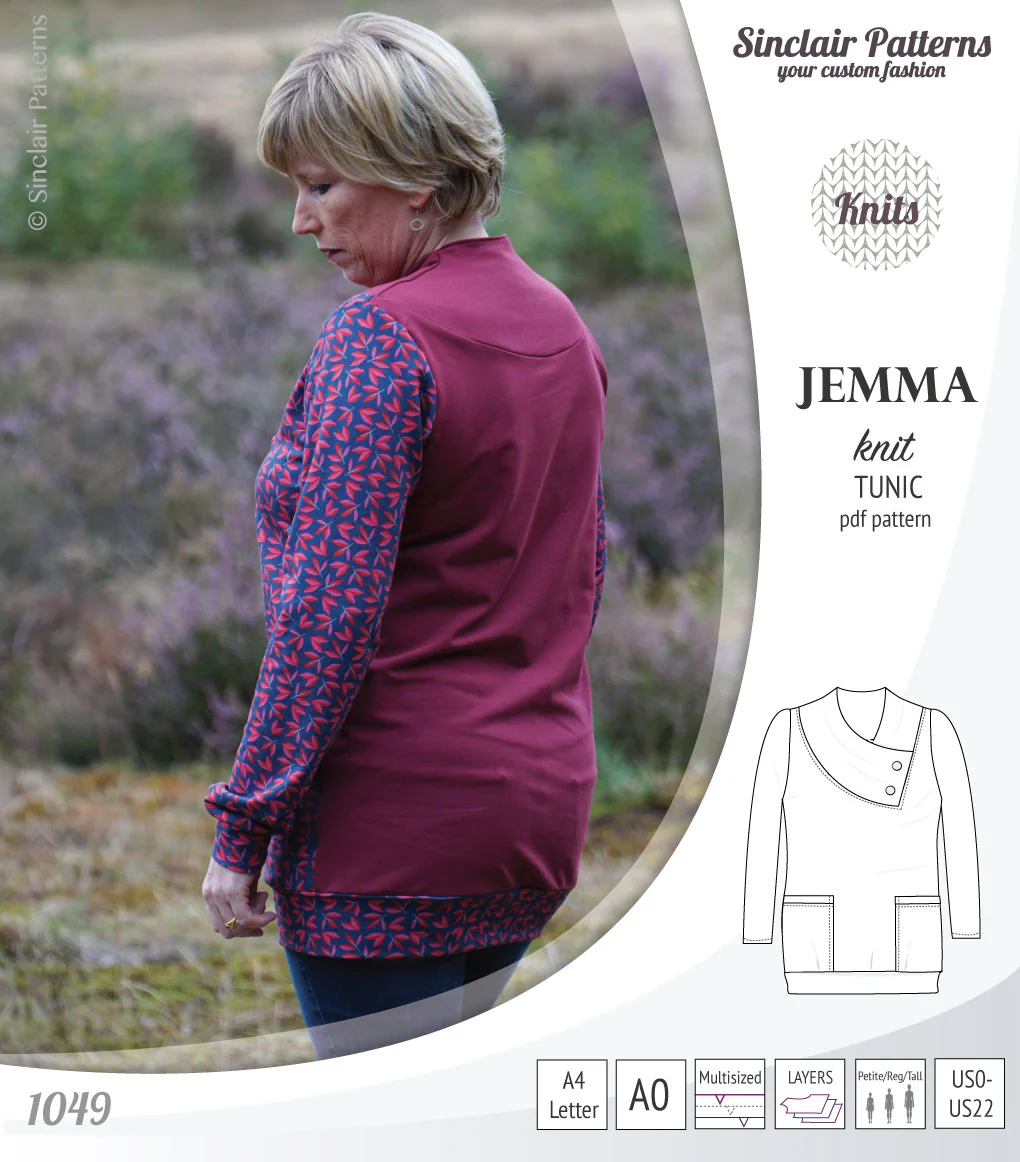 Jemma knit tunic with pockets (PDF) - Image 35