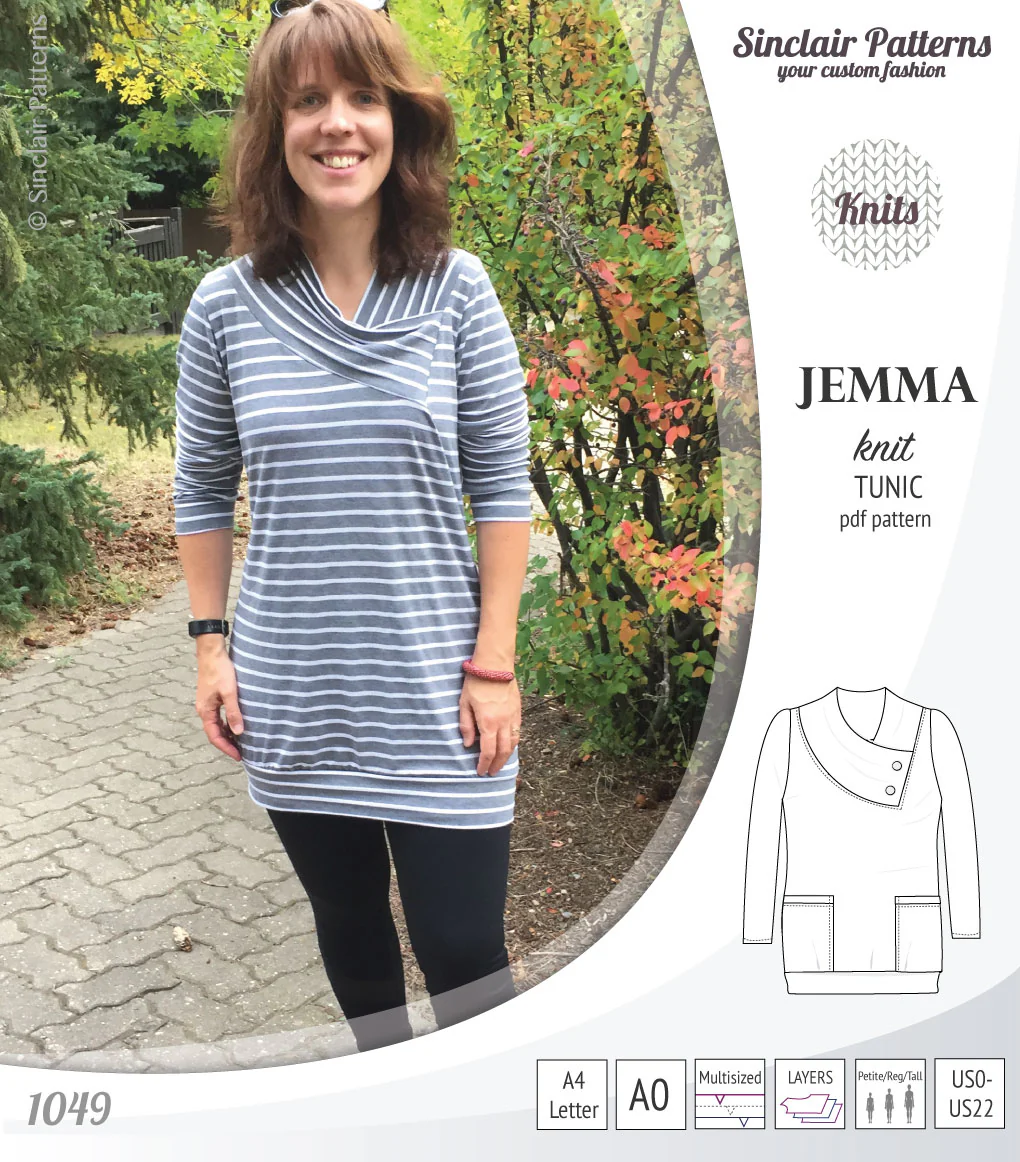 Jemma knit tunic with pockets (PDF) - Image 36
