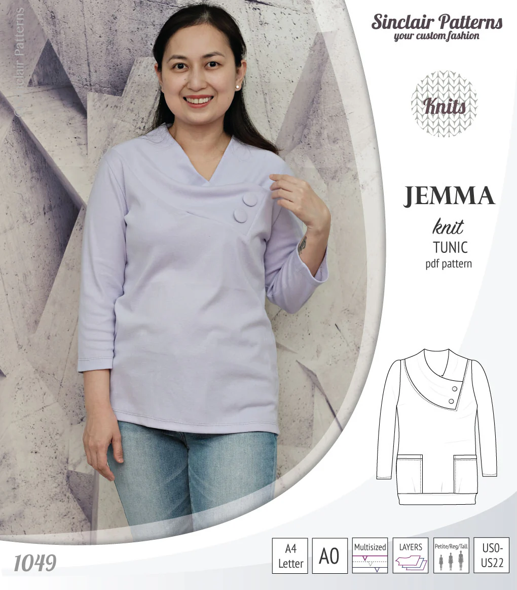 Jemma knit tunic with pockets (PDF) - Image 37