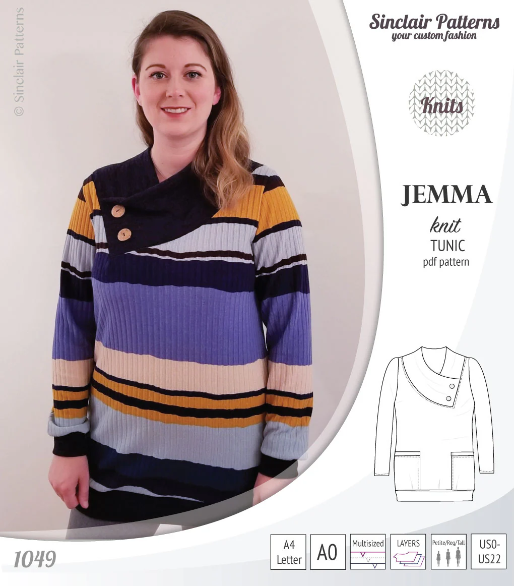 Jemma knit tunic with pockets (PDF) - Image 38