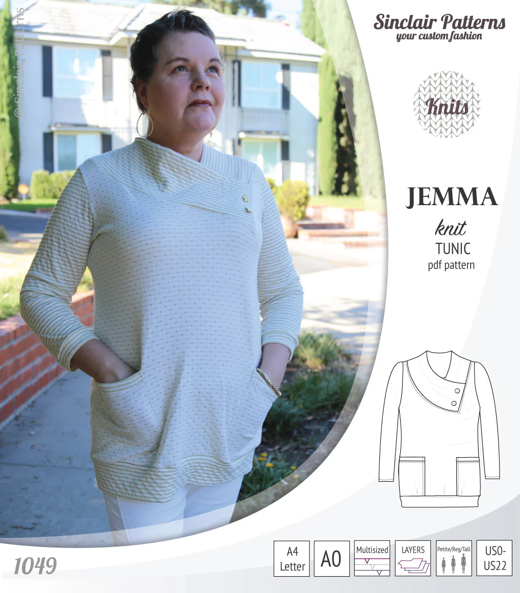 Jemma knit tunic with pockets (PDF) - Image 39