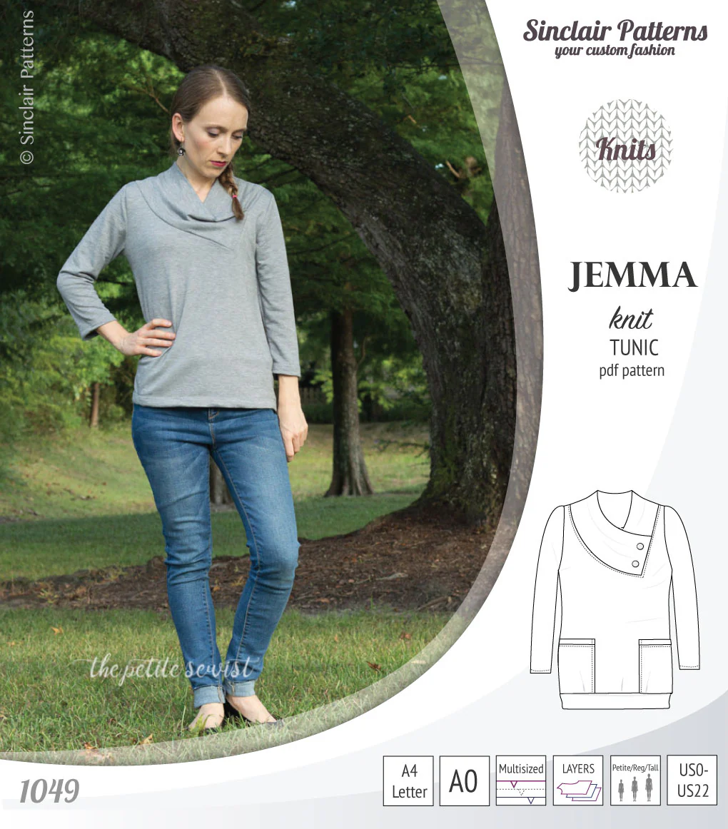 Jemma knit tunic with pockets (PDF) - Image 42