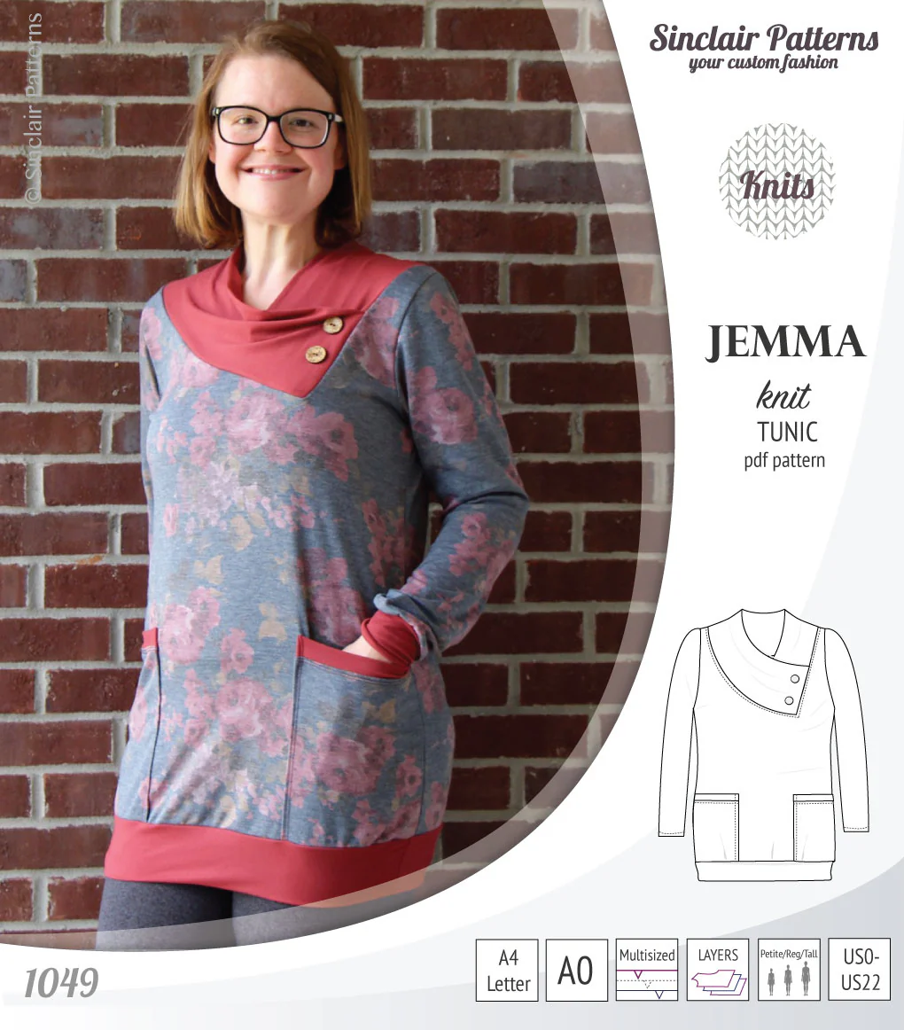 Jemma knit tunic with pockets (PDF) - Image 43
