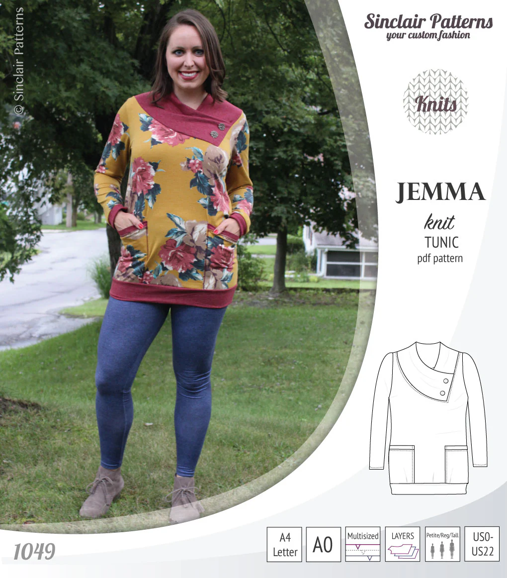 Jemma knit tunic with pockets (PDF) - Image 44