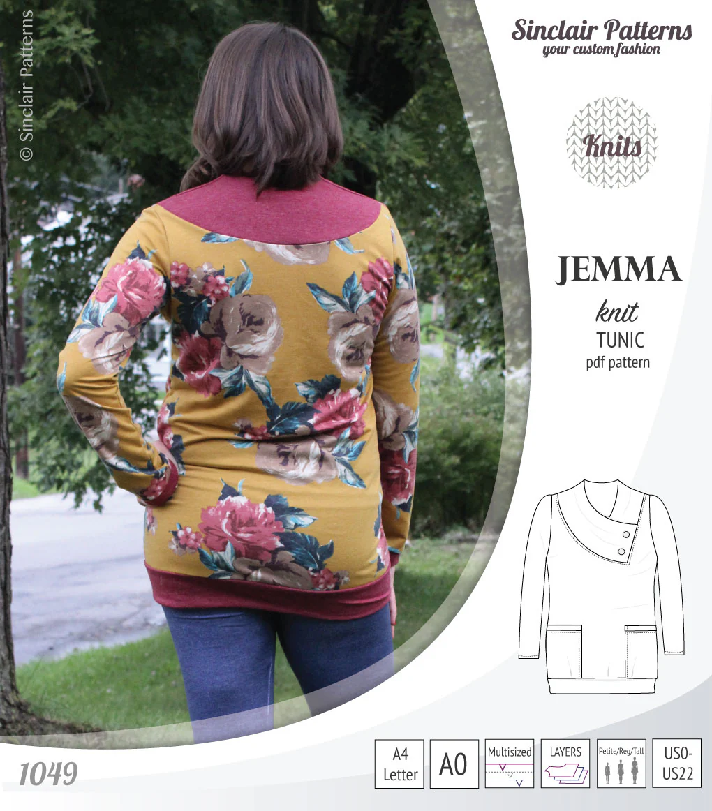 Jemma knit tunic with pockets (PDF) - Image 45