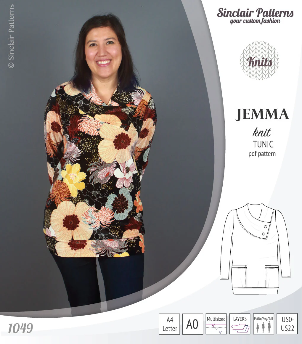 Jemma knit tunic with pockets (PDF) - Image 46